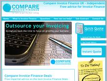 Tablet Screenshot of compareinvoicefinance.co.uk